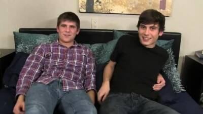 Gay porn tube erection in pants Zaden and Trent get oiled - drtuber.com