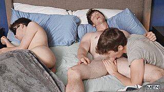 Big Dicks, Sheets And Cheats - Great 3some - gayxo.com